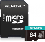 ADATA Micro SDXC 64GB Premier Pro + SD adaptér
