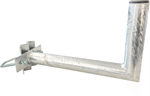 Anténní držák na stožár "L", délka 35cm, výška 20cm, průměr 42mm, třmen 100mm, žárový zinek