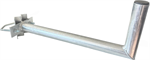 Anténní držák na stožár "L", délka 50cm, výška 20cm, průměr 42mm, třmen 100mm, žárový zinek