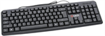 C-TECH KB-102-U-BL USB Klávesnice, slim, černá, CZ/SK