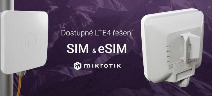 Cenově dostupné venkovní LTE4 MikroTik jednotky