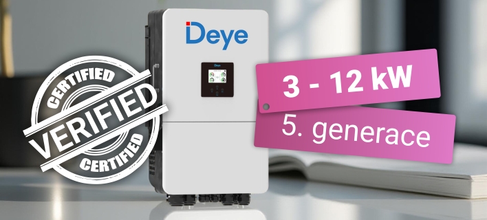 Certifikace pro LV hybridní měniče DEYE (3 až 12 kW) 5. generace v ČR