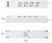 Chytrá prodlužovačka ZLD-44EU-W 4x zásuvka, 4x USB, TUYA, WiFi