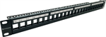 Conexpro 19" modulární neosazený patch panel UTP, 24 portů, 1U, neosazený