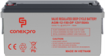 Conexpro baterie AGM 12V, 150Ah, životnost 10 let, M8, Deep cycle