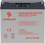 Conexpro baterie AGM 12V, 20Ah, životnost 10 let, M5, Deep cycle