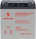 Conexpro baterie AGM 12V, 28Ah, životnost 10 let, M6, Deep cycle