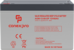 Conexpro baterie AGM 12V, 80Ah, životnost 10 let, M6, Deep cycle