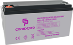 Conexpro baterie gelová, 12V, 150Ah, životnost 10-12 let, M8, Deep cycle