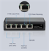 Conexpro GNT-6FP51G6, Venkovní PoE switch, 5x LAN, 4x PoE