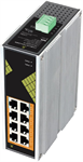 Conexpro GNT-IG1008GP-DC, Průmyslový PoE switch na DIN lištu, 8x LAN, 8x PoE