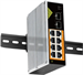 Conexpro GNT-IG1210FP-DC, Průmyslový PoE switch na DIN lištu, 8x LAN, 8x PoE, 2x SFP