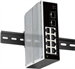 Conexpro GNT-IG1210GF-DC, Průmyslový switch na DIN lištu, 8x LAN, 2x SFP