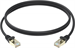 Conexpro slim patch kabel STP, CAT6A, 0.25m, černý