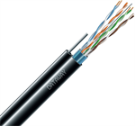 Dataway FTP kabel, CAT5e, PE, Fca, 100m, samonosný, černý