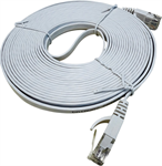 Dataway plochý patch kabel UTP, CAT6A, 10m, bílý