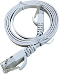 Dataway plochý patch kabel UTP, CAT6A, 1m, bílý