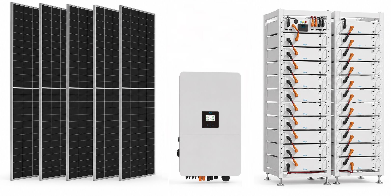 DEYE 80 kW fotovoltaický vysokonapěťový set