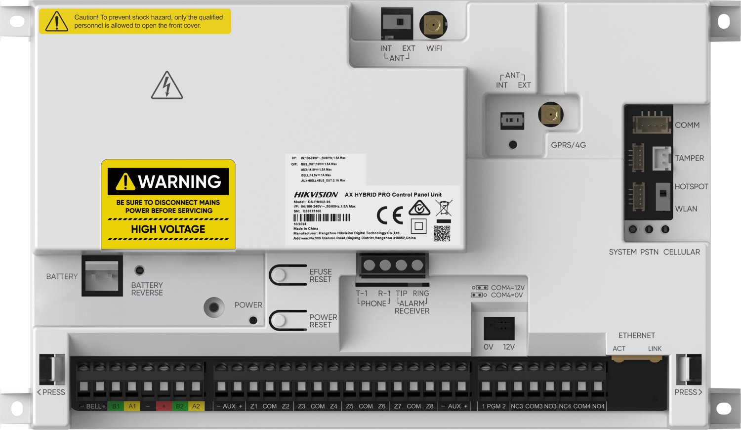 Hikvision AX PRO Ústředna pro 96 zón