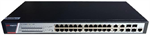 Hikvision DS-3E2528P(B) Full managed PoE switch, 24x PoE, 370W