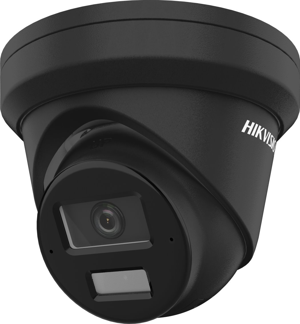 Hikvision IP turret hybrid kamera DS-2CD2343G2-LI2U(2.8mm)(BLACK), 4Mpx, 2.8mm, AcuSense, Černá