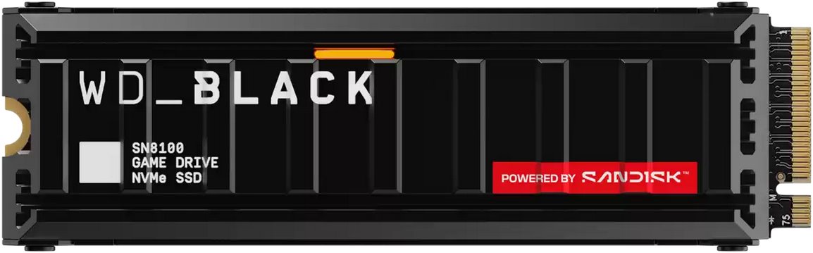 WD Black SN8100 NVMe SSD, M.2, heatsink, 2TB