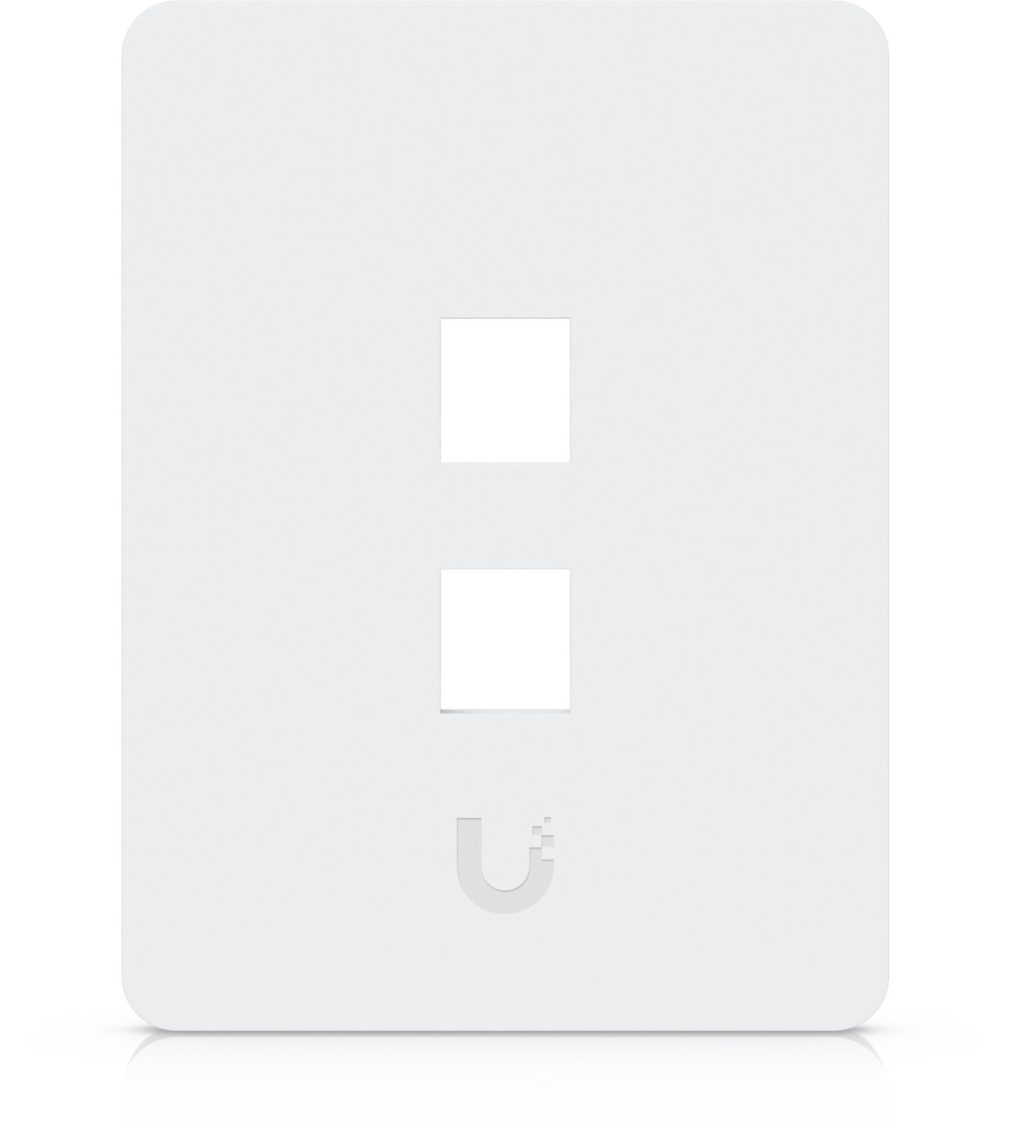 Ubiquiti Universal wall plate for 2 keystones, vertical, paintable, 4 pack