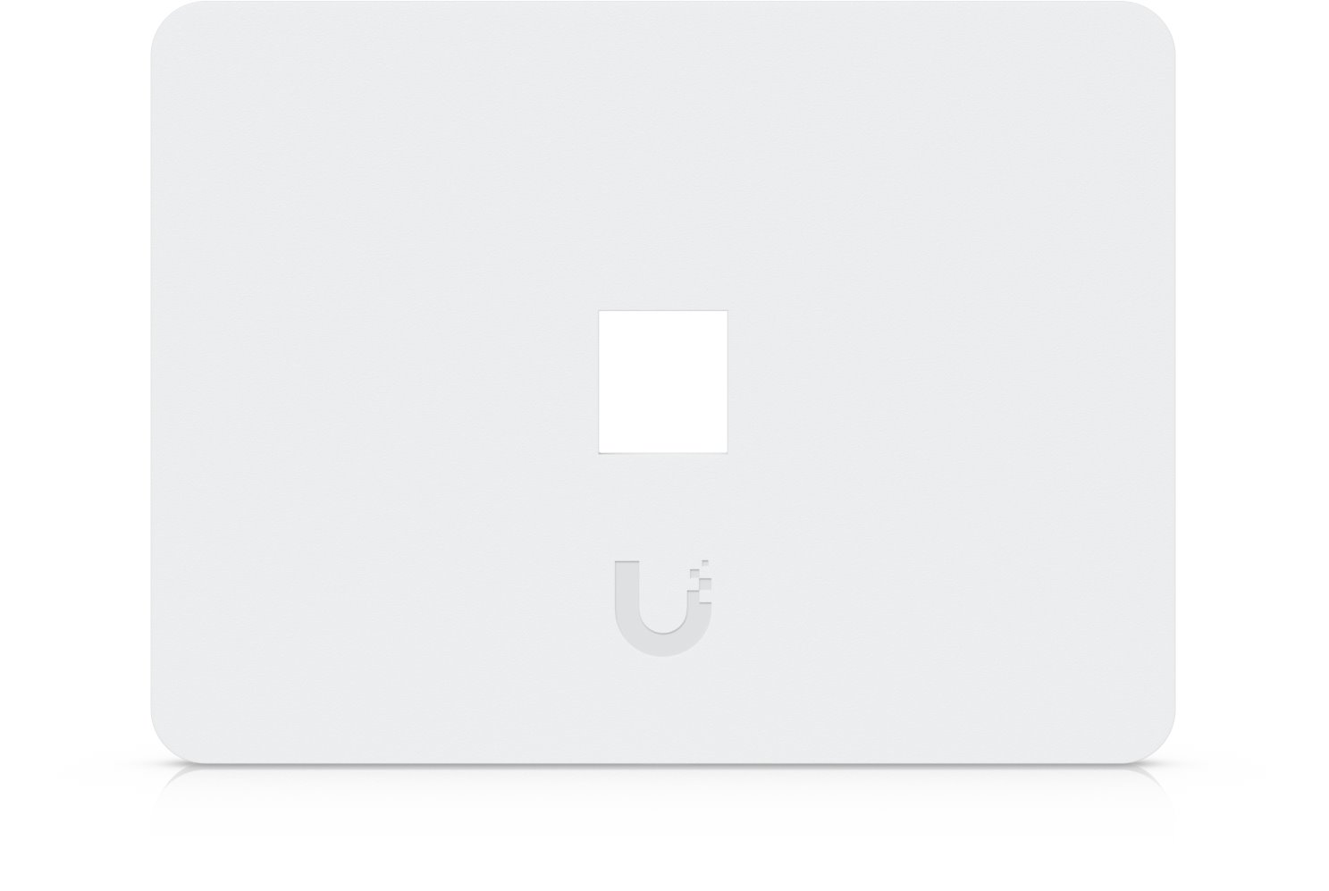 Ubiquiti Universal wall plate for 1 keystones, horizontal, paintable, 4 pack