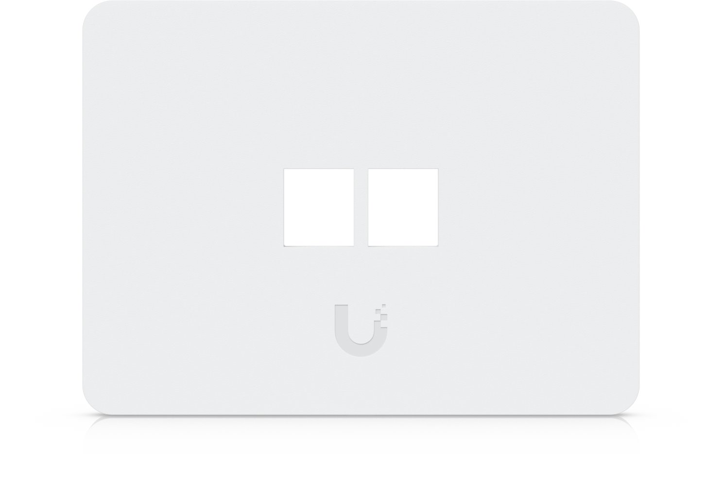 Ubiquiti Universal wall plate for 2 keystones, horizontal, paintable, 4 pack