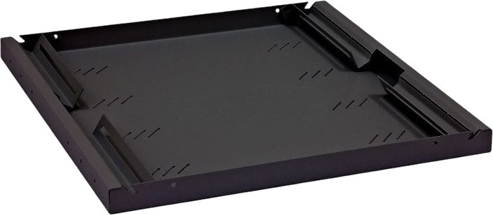 Triton shelf grid with perforation 1U/950mm, 19", load capacity 80kg, black