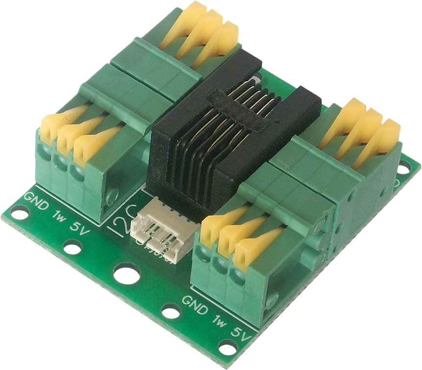 Tinycontrol Cable splitter for DS18B20 sensors, 4x 1-wire for LAN controller LK3 and LK4