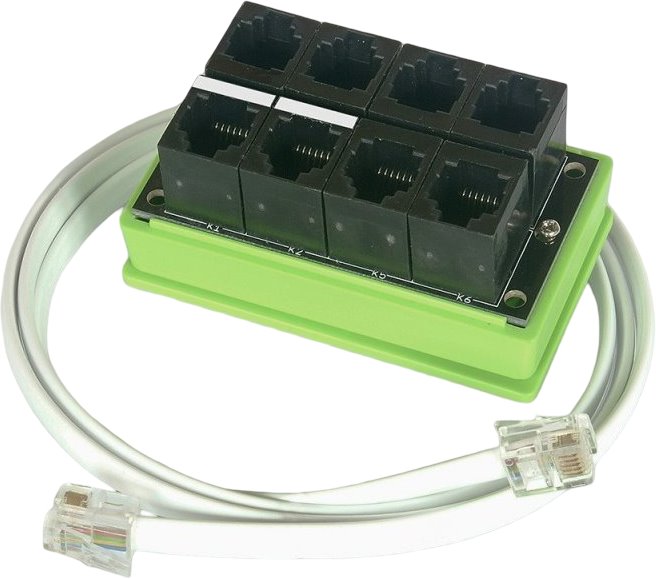 Tinycontrol tBS Splitter 8x RJ12 for DS18B20 and AM2320