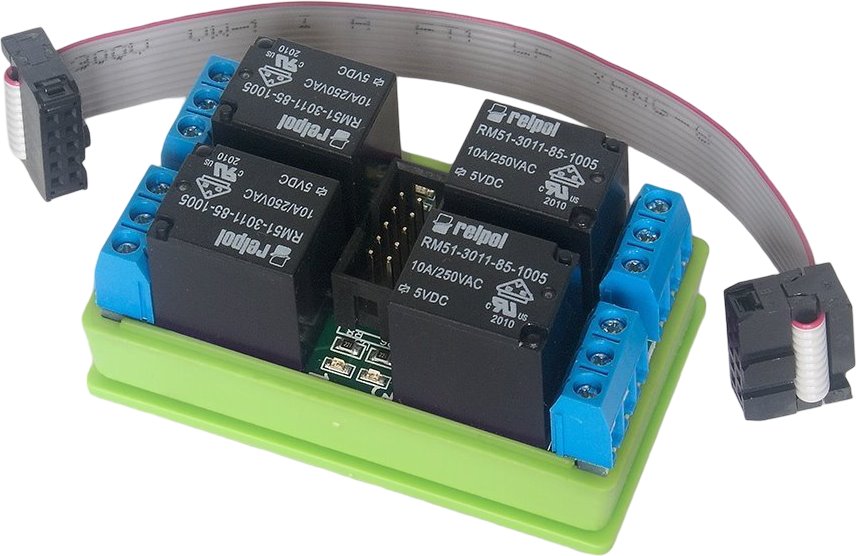 Tinycontrol Expansion Module 4x Relay 10A for LAN Controller LK3 and LK4