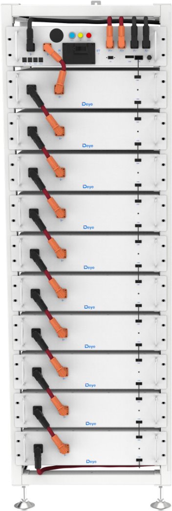 DEYE BOS-A battery pack, 76.8 kWh, 10 batteries, HV