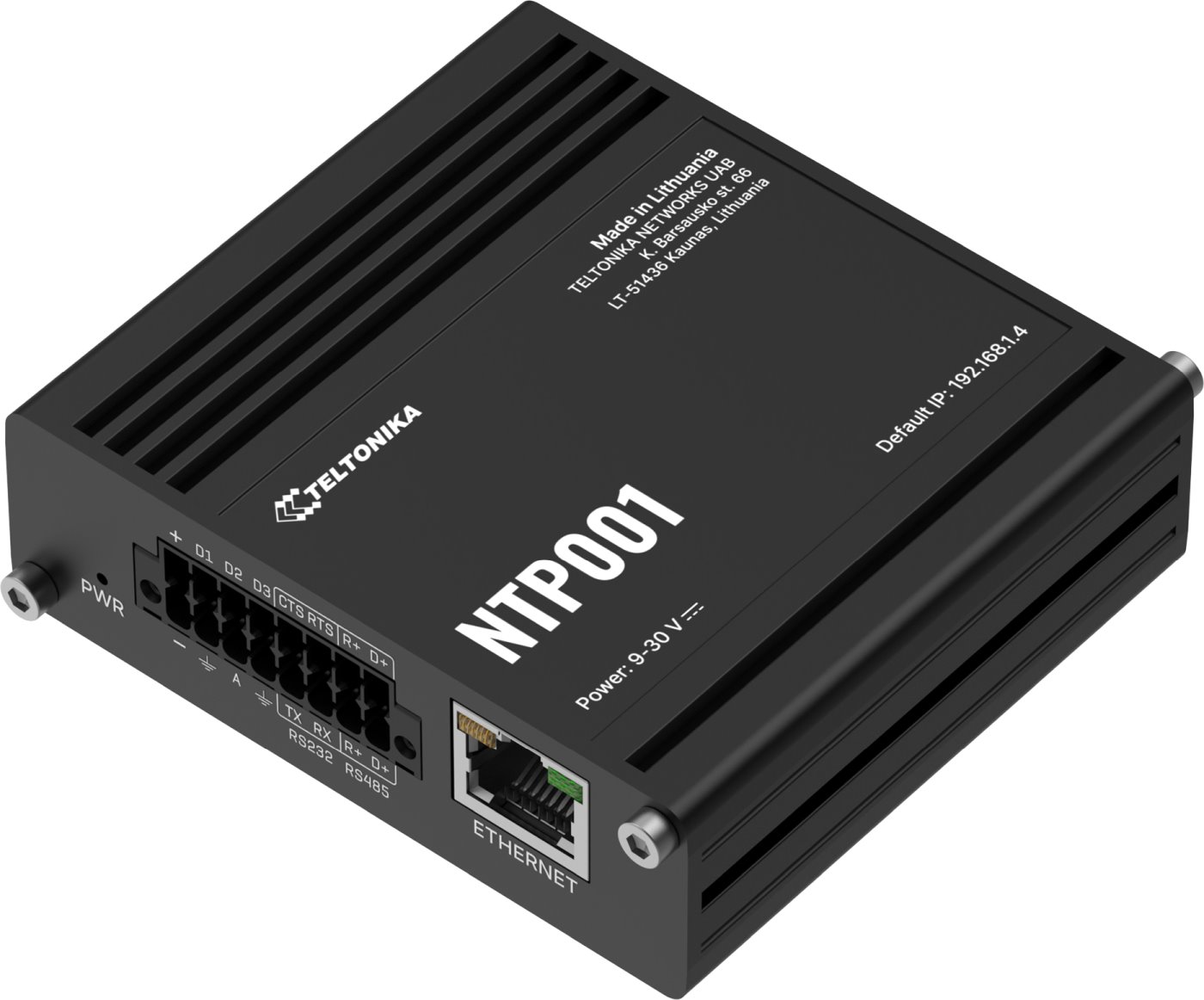 Teltonika NTP001 Industrial NTP server, RS232 and RS485