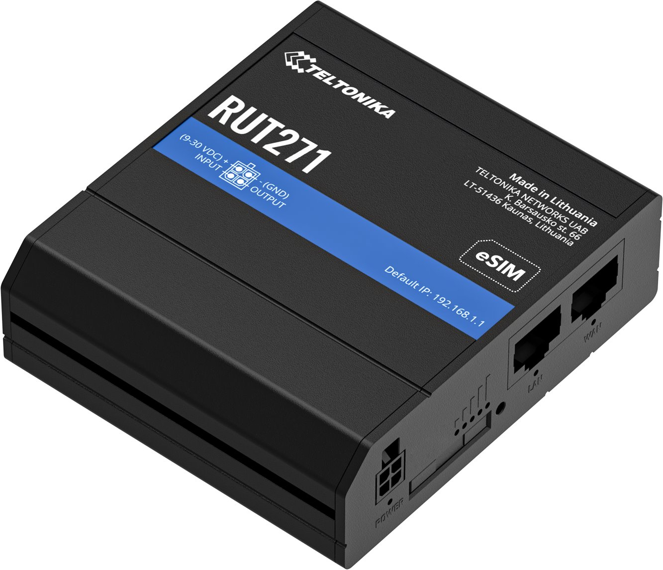 Teltonika RUT271 Industrial Cellular 5G Wi-Fi Router