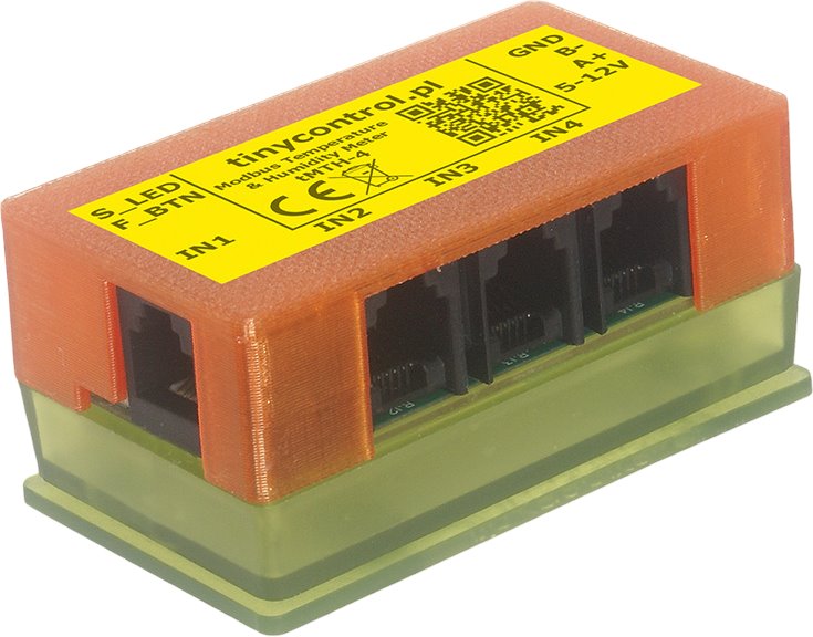 Tinycontrol tMTH-4 Modbus interface for 4 temperature and humidity sensors for LAN Controller LK3 and LK4