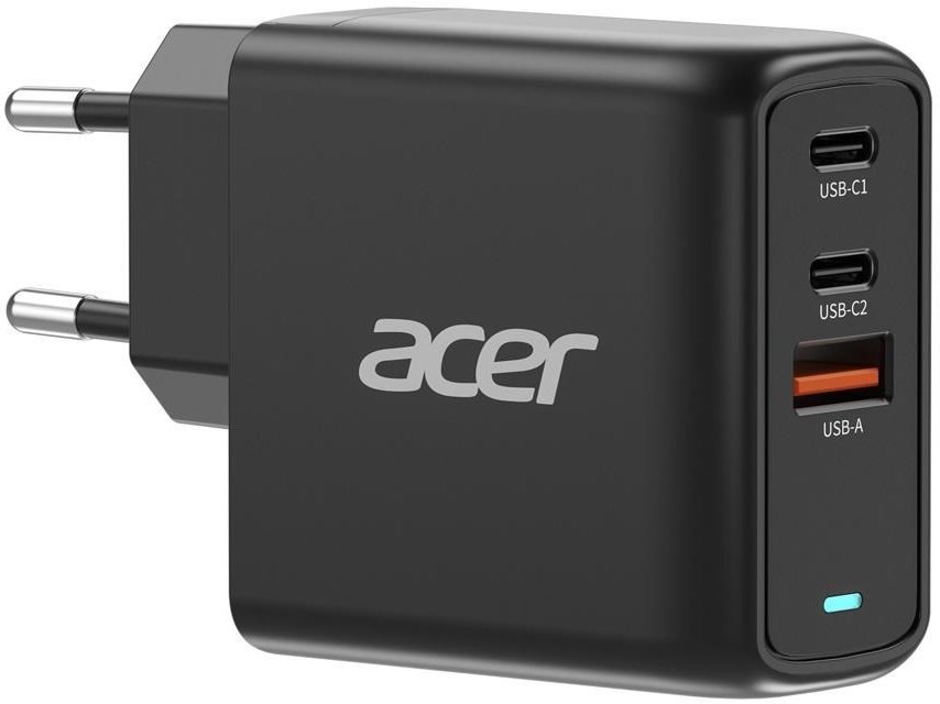 ACER USB Charger, 67W PD3.0 GaN, 2x USB-C + 1x USB-A