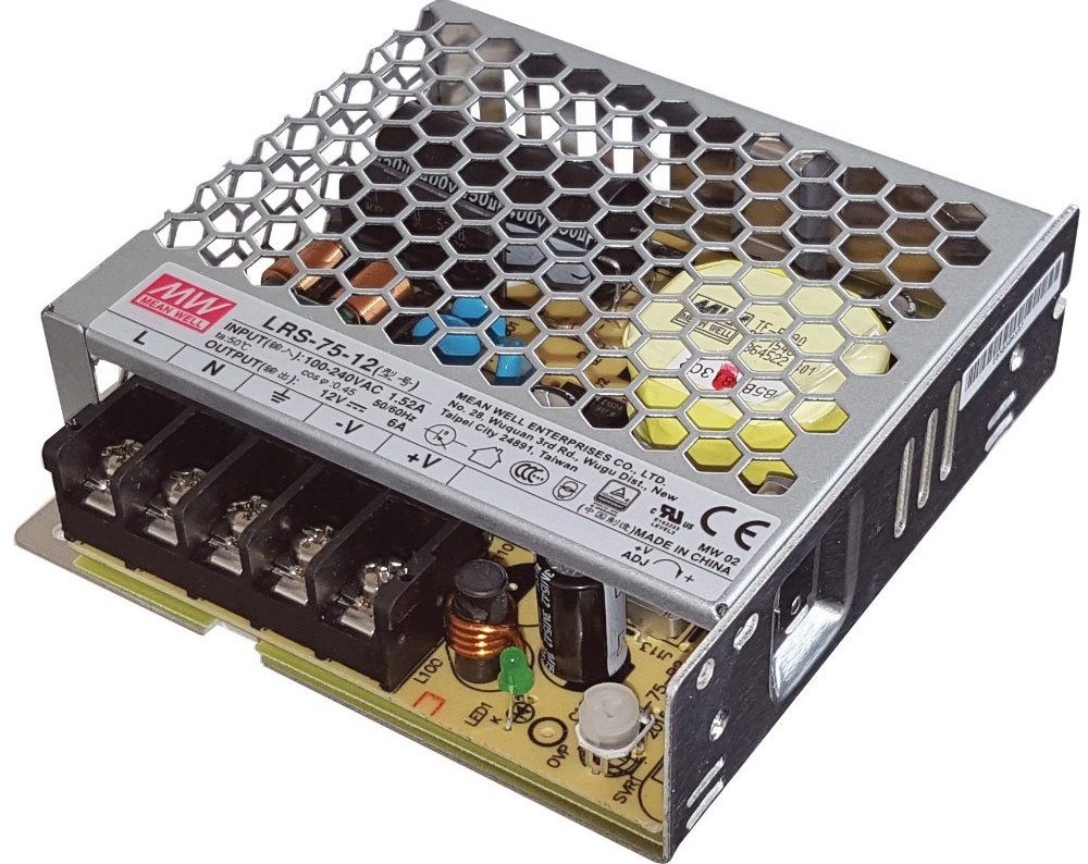 MEAN WELL LRS-75-12 Industrial power supply, 72W, 12V