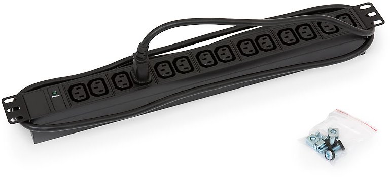 Triton distribution panel RAB-PD-X09-A1, 19", 14x IEC320, 2m cable