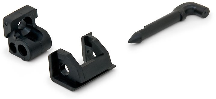 Triton plastic door hinge for wall-mounted plastic boxes