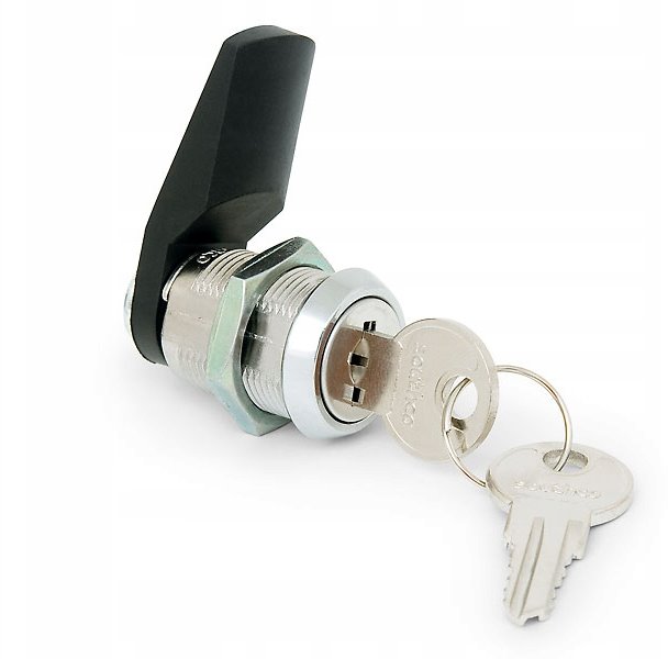 Triton lock for side panels of rack cabinets