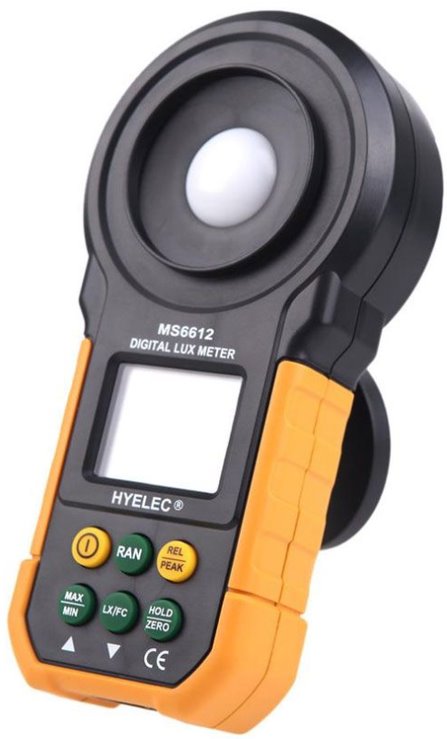 Luxmeter light intensity meter Peakmeter PM6612/MS6612/R212A