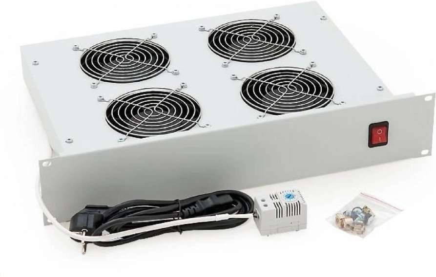Triton horizontal ventilation unit with thermostat RAC-CH-X02-A1, 230V/60W, 4x fans, gray
