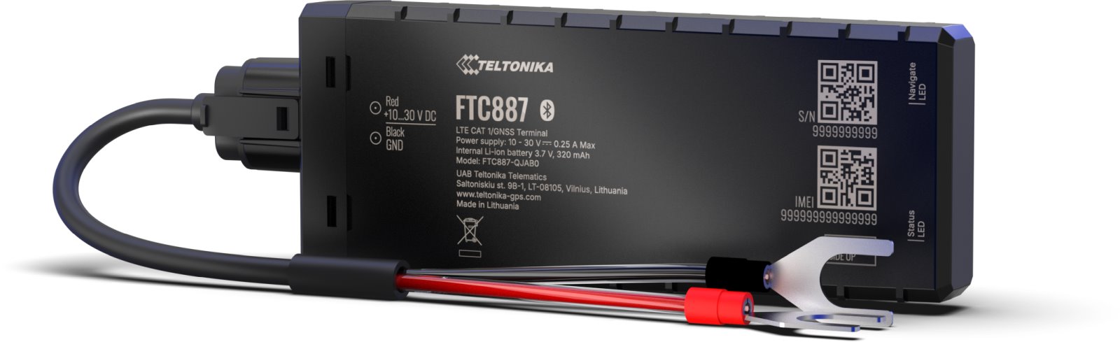 Teltonika Telematics FTC887, Vehicle GPS tracker with Bluetooth and 4G LTE Cat 1