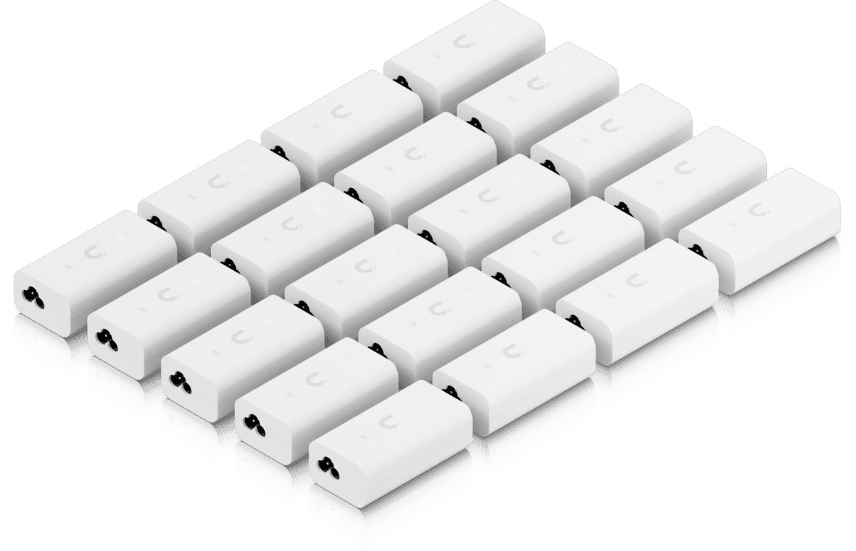 Ubiquiti UACC-Adapter-PoE-24-12W, Gigabit PoE Injektor, 24V/0.5A (12W), 20 pack