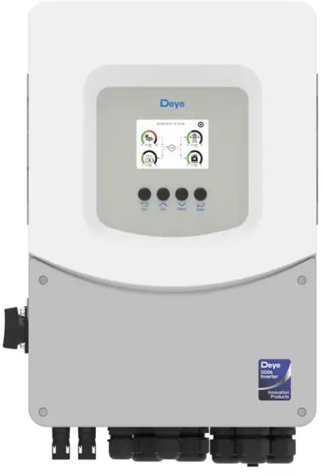 DEYE hybrid inverter 5 kW, 1 phase, LV, 6th generation