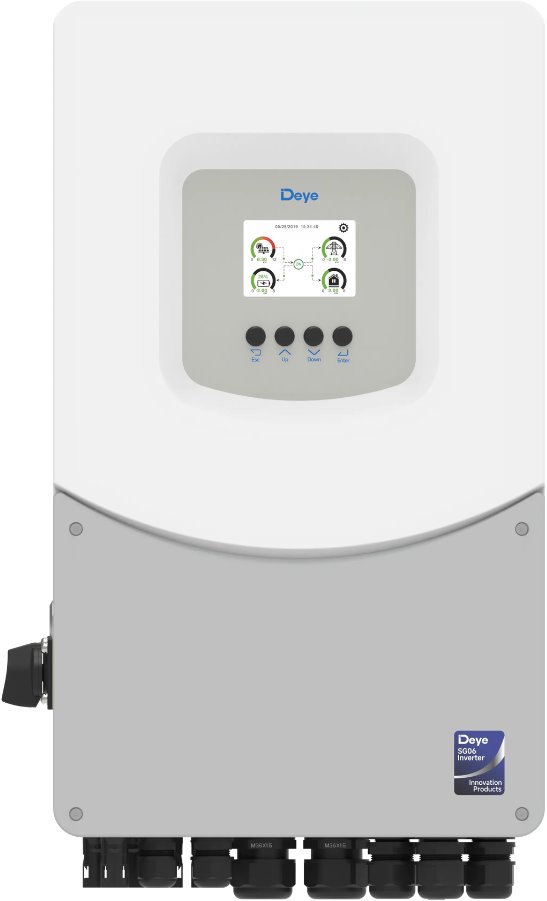 DEYE hybrid inverter 8 kW, 1 phase, LV, 6th generation