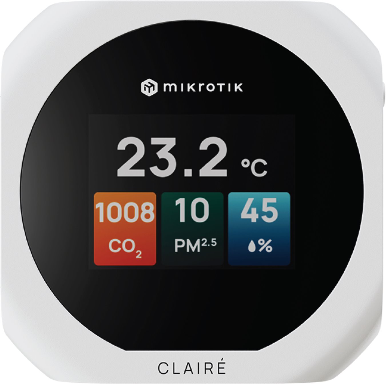 MikroTik CLAIRÉ Multifunctional air quality sensor, white