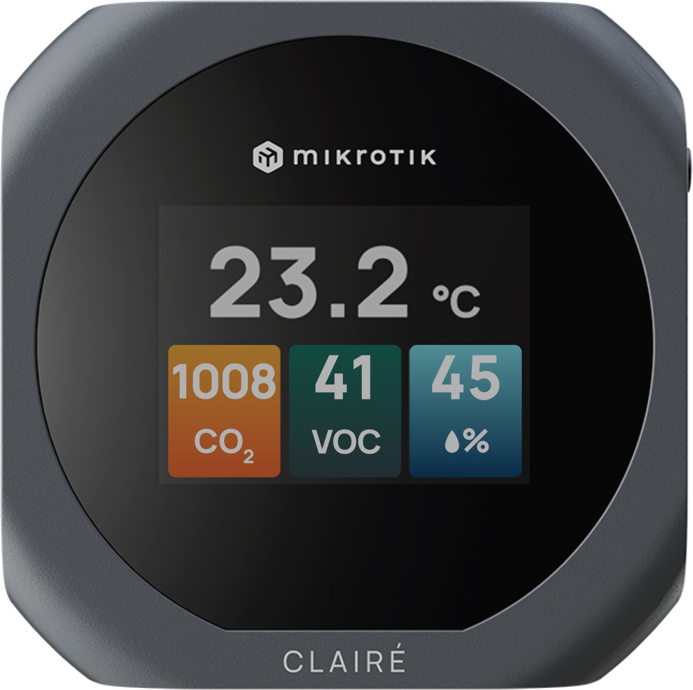 MikroTik CLAIRÉ Lite Multifunctional air quality sensor, grey